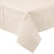 Table cover rectangular ivory