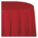 Table cover round red