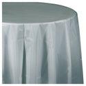 Table cover round silver