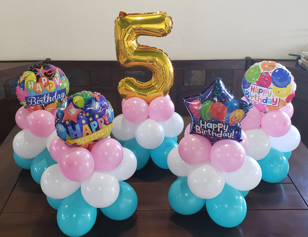 Deluxe Balloon Centerpieces For Children or Adults (Order for Delivery or Curbside Pickup)