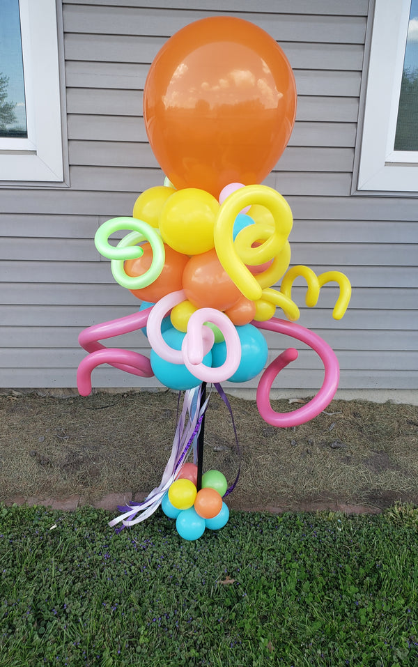 Balloon Yard Art (Pick Your Event and Colors) Giant Latex & Organic Style Topper