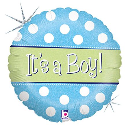 It's a Boy Holographic Balloon