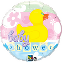 Gender Reveal Baby Shower Mylar Balloon Duck