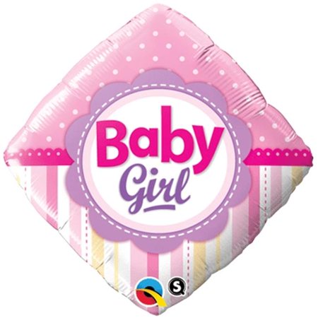 It's a Girl Balloon Stripes and Dots