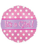 It's a Girl Balloon Holographic