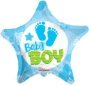It's a Boy Balloon Star Shape Footprints