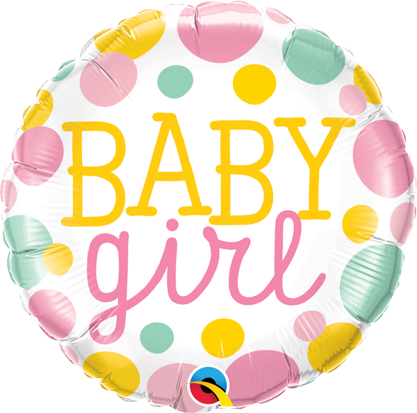 It's a Girl Balloon Dots