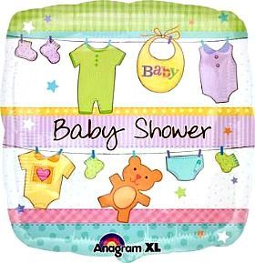 Gender Reveal Baby Shower Mylar Balloon