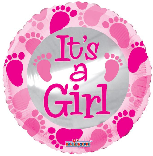 It's a Girl Holographic Balloon