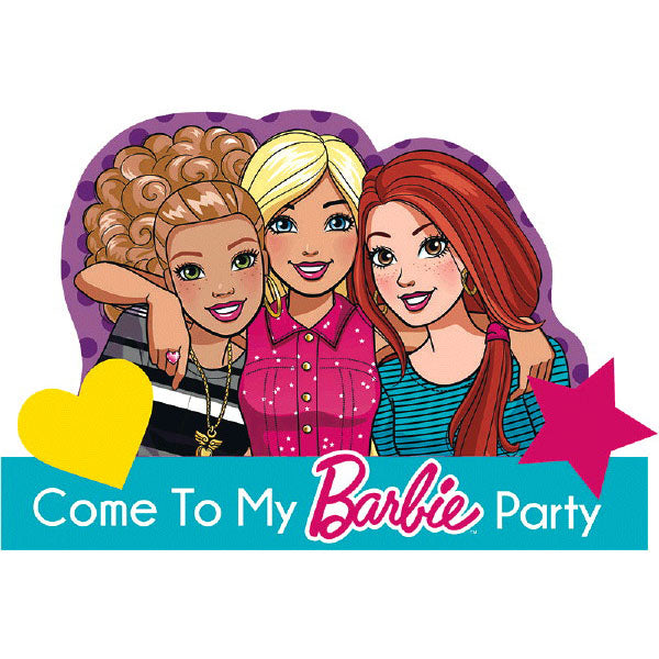 Barbie and Friends Party Invitations