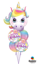 Deluxe Birthday Unicorn Balloon Bouquet Includes a 38
