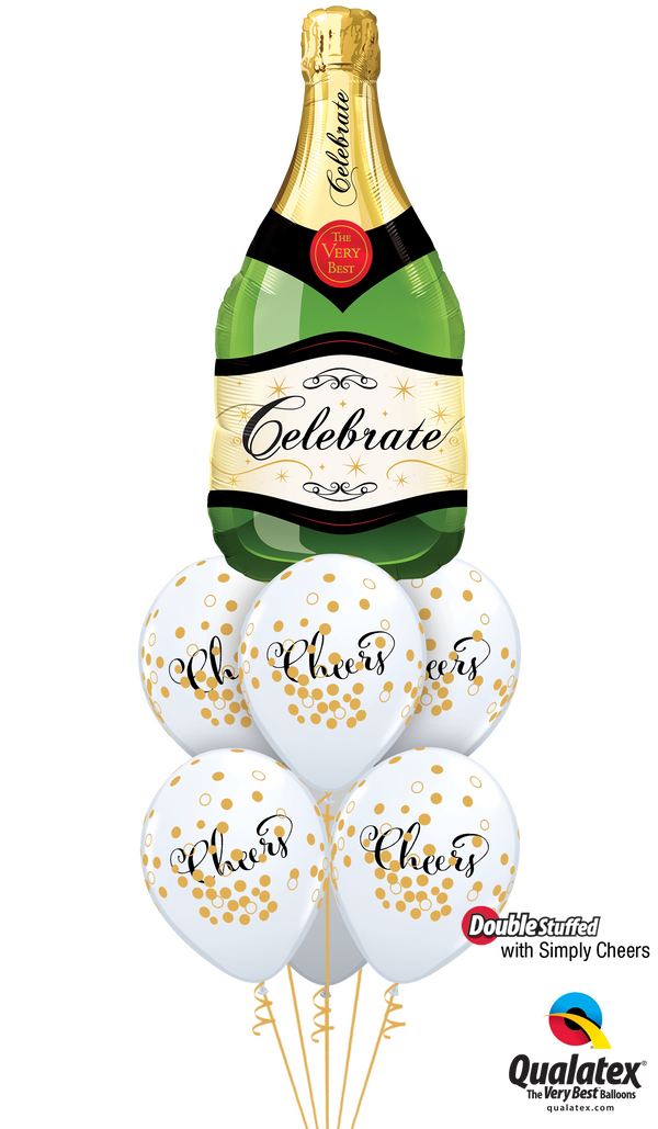 Deluxe Celebration Balloon Bouquet includes a 39