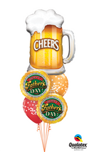 Hoppy Father's Day Deluxe Balloon Bouquet includes a 39