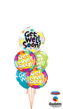 Get Well Soon Deluxe Balloon Bouquet includes a 22