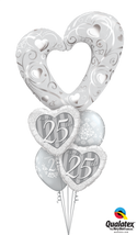Happy Anniversary Giant Deluxe Balloon Bouquet includes a 42