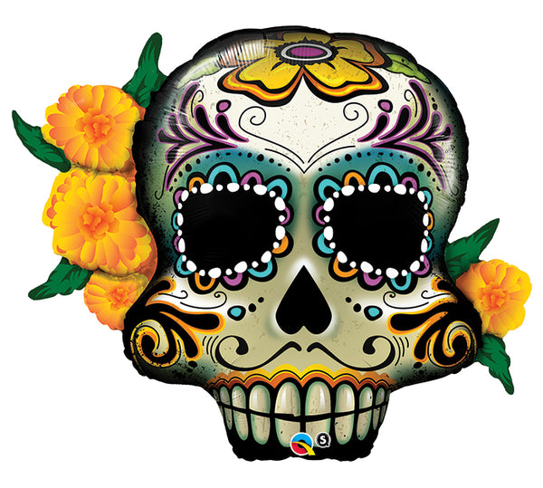 Día de los Muertos Sugar Skull Foil Balloon