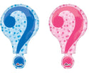 Gender Reveal Baby Shower 2-Sided Giant Mylar Balloon