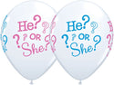 Gender Reveal Baby Shower Latex Balloon