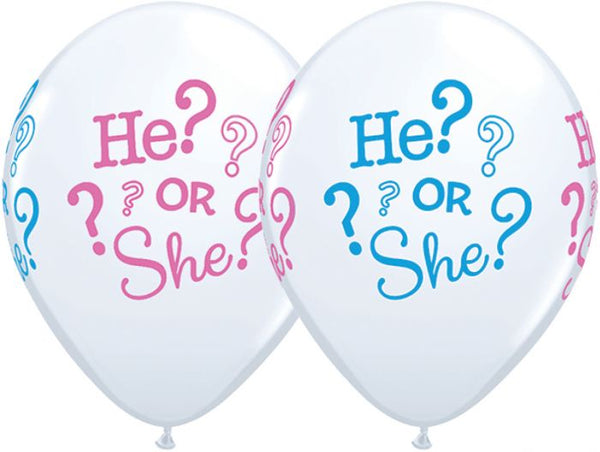 Gender Reveal Baby Shower Latex Balloon