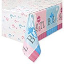 Gender Reveal Baby Shower Girl or Boy Table Cover