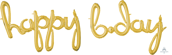 03 Balloons Foil (Letters - Gold)