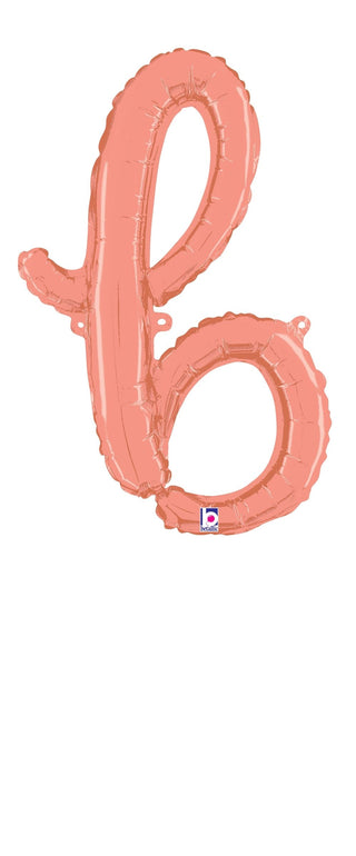 Rose Gold Script Letter a