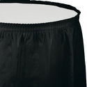 Table skirt black velvet