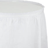 Table skirt white
