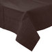 Table cover rectangular chocolate brown