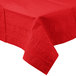 Table cover rectangular red