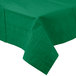 Table cover rectangular green emerald