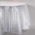 Table cover round clear