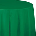 Table cover round emerald green