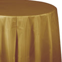 Table cover round gold