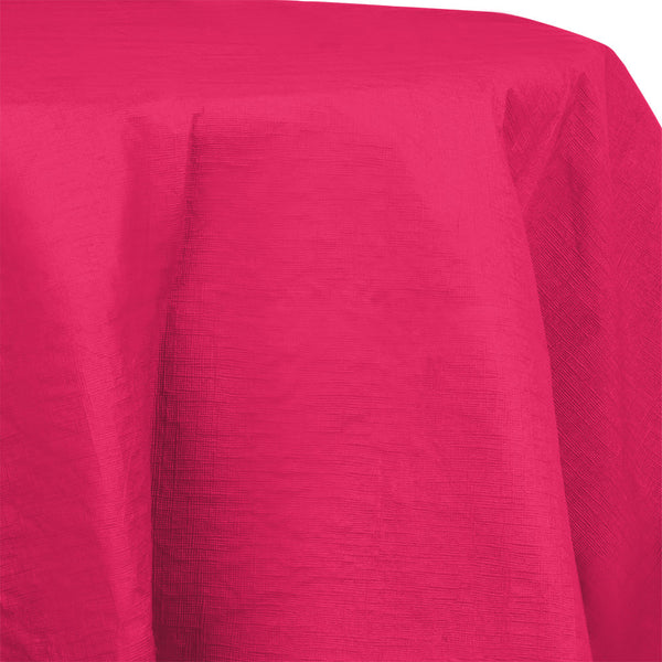 Table cover round hot magenta