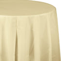 Table cover round ivory