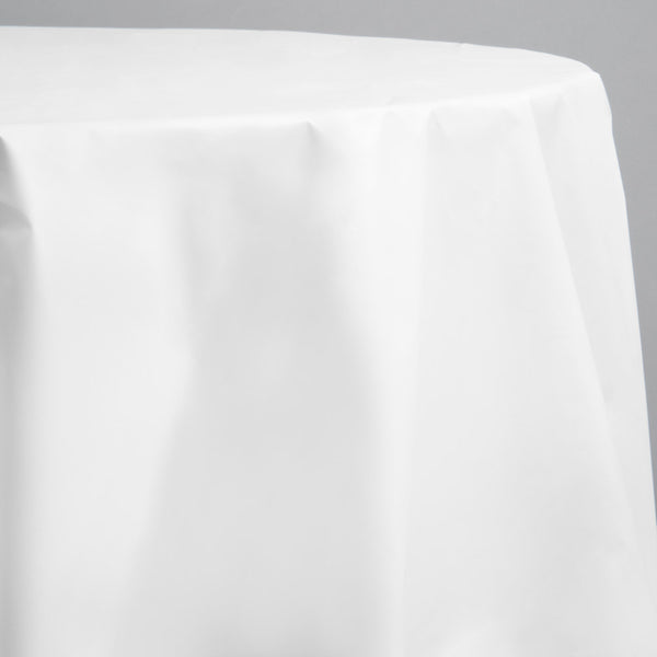 Table cover round white