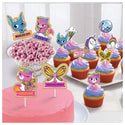 Rainbow Butterfly Unicorn Kitty Cupcake Toppers