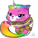 Rainbow Butterfly Unicorn Kitty 25