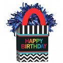 Balloon Giftbag Weight Happy Birthday Stripes
