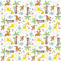 Gender Reveal Baby Shower Wrapping Paper Animals